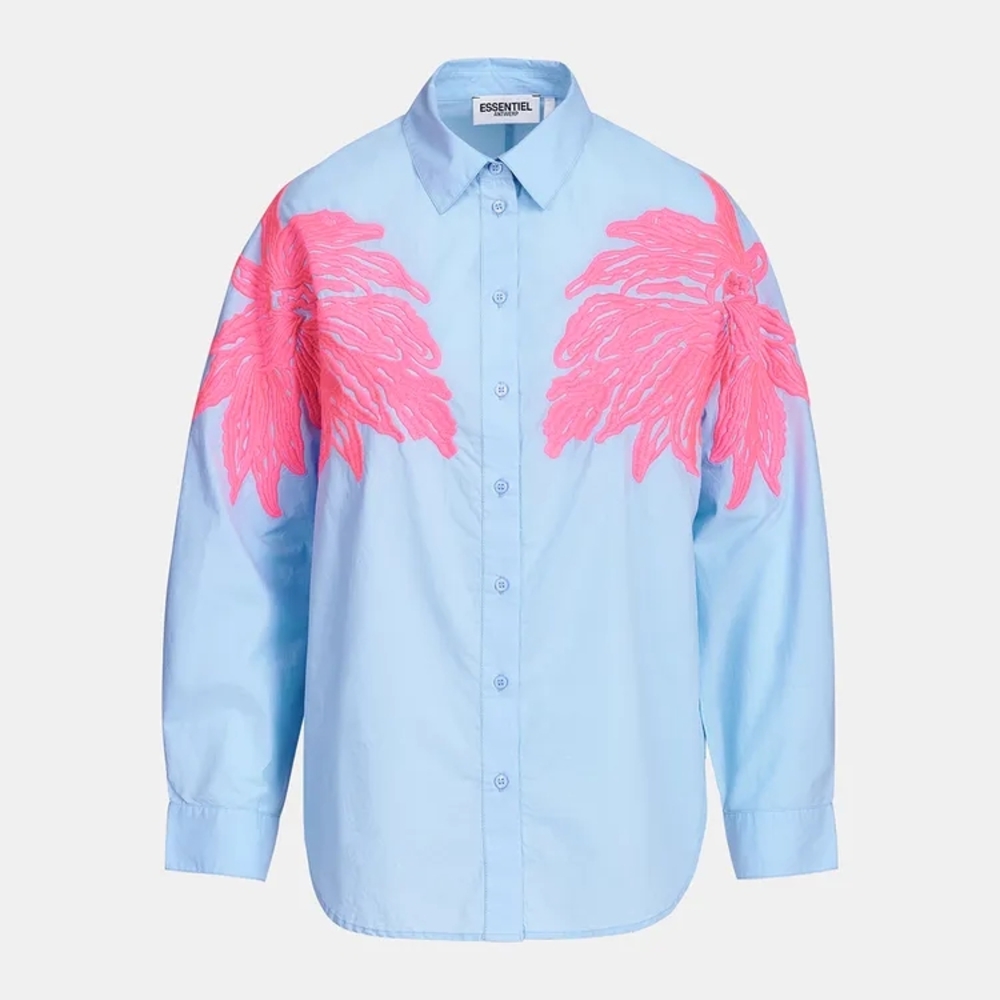 Essential Antwerp Dolly Embroidered High Low Shirt - Size 38 - EUC